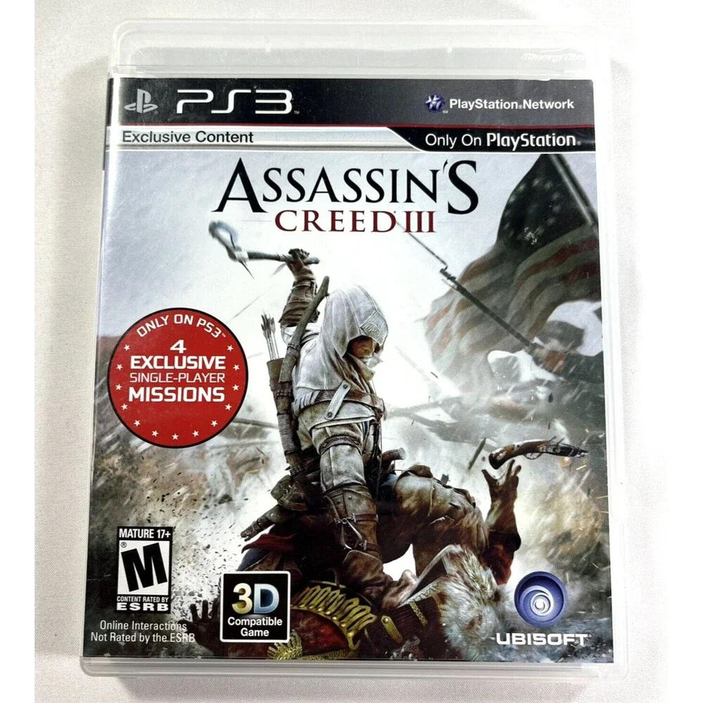 Assassin's Creed III (Sony PlayStation 3, 2012) Complete  PS3